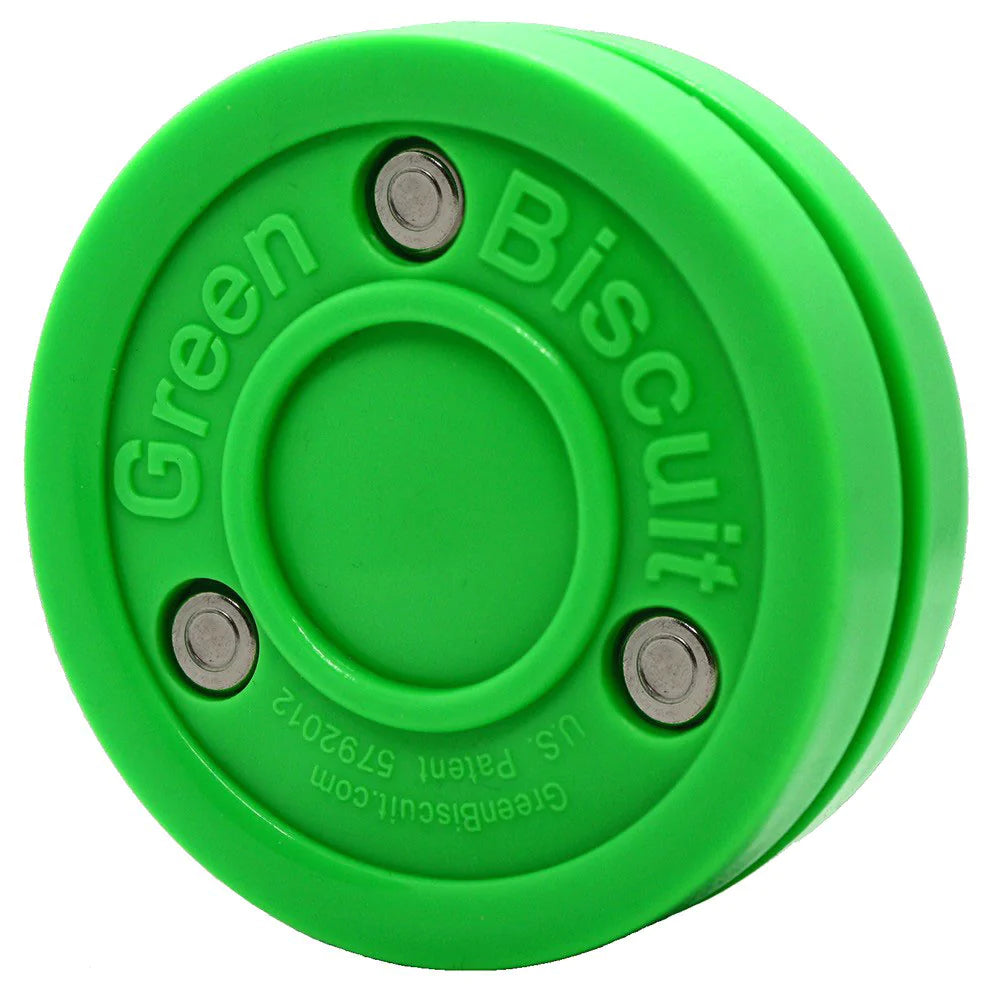 Green Biscuit Training Hockey Puck